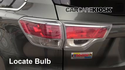 2015 Toyota Highlander LE 2.7L 4 Cyl. Lights Reverse Light (replace bulb)